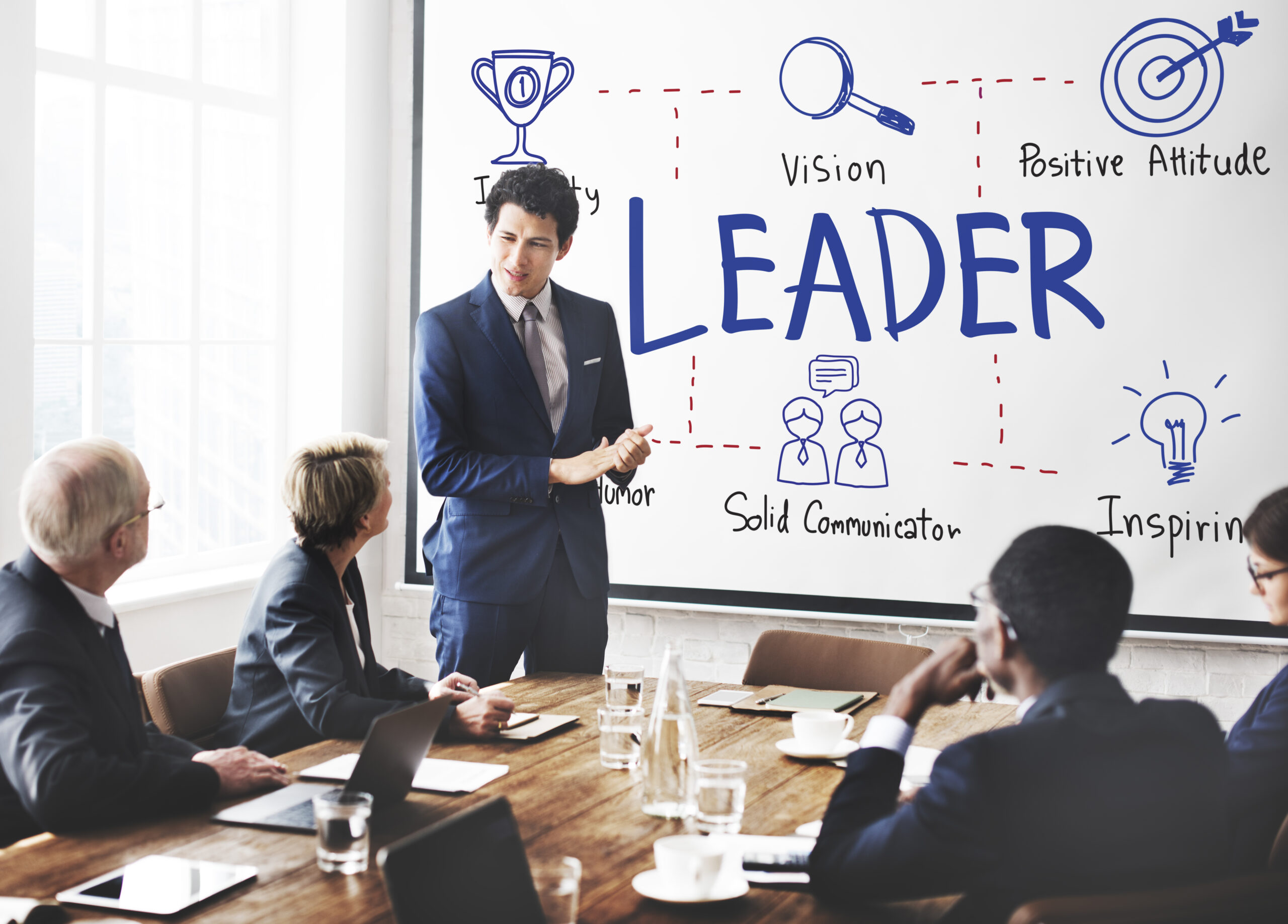 Leader Authority Boss Coach Director Manager Concept